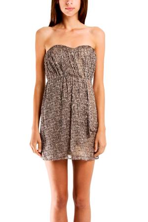 Twelfth Street By Cynthia Vincent Cynthia Vincent Strapless Party Dress In Leopard