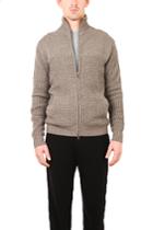 Blue&cream Chunky Thermal Mock Jacket