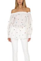 Suno Smocked Off Shoulder Top