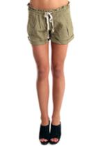 Charlotte Ronson Army Paper Bag Short