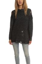 R13 Distressed Popover Sweater