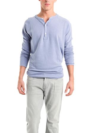V::room Gauze Henley Ls