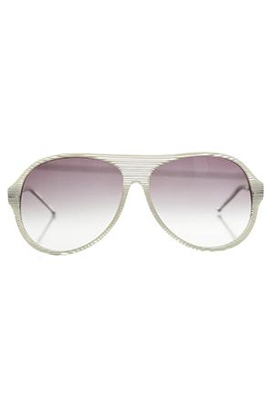 Raf Simons Glacier Stripe Aviator Sunglasses