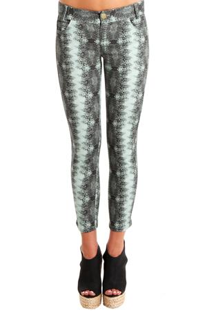 10 Crosby By Derek Lam Derek Lam 10 Crosby  Lizard-print Skinny Pants