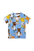 Mini Rodini Cheer Cats Tee