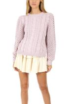 Loveshackfancy Cabled Rosie Sweater