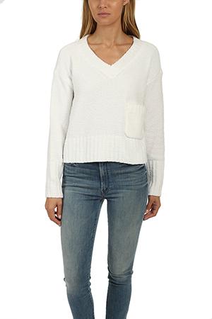 Atm Chenille V Neck Sweater