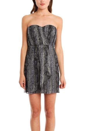 Twelfth Street By Cynthia Vincent Cynthia Vincent Strapless Lurex Dress