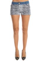 Pierre Balmain Denim Tweed Shorts