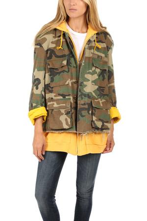 R13 Camo Abu Jacket With Long Hoody