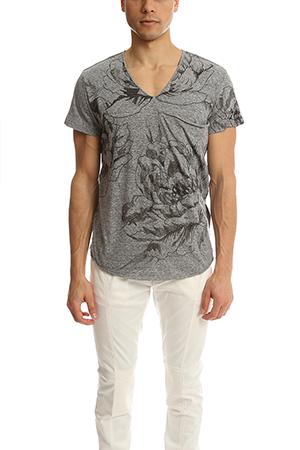 3.1 Phillip Lim V-neck Pocket Tee With Rose