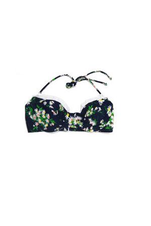 Shoshanna Vintage Daisy Bikini Top