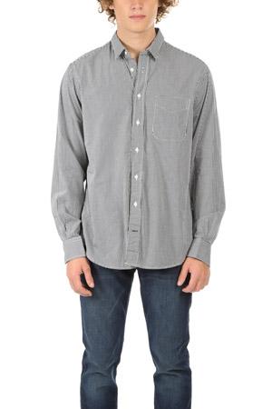 Blue&cream  Macro Check Button Down