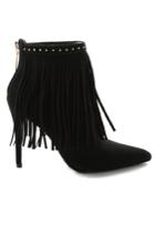 Pierre Balmain Fringe Heel Bootie