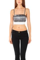 Clover Canyon Etched Marble Crop Top