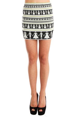 Suno Elastic Waist Mini Skirt
