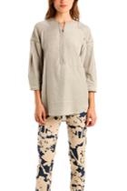 3.1 Phillip Lim Henley Shirt In Stone
