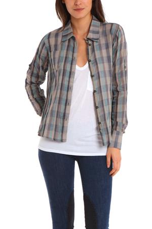 Nicholas K Fergus Shirt In Fog Check