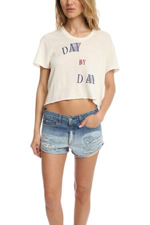 Via Spare Day By Day Crop Tee