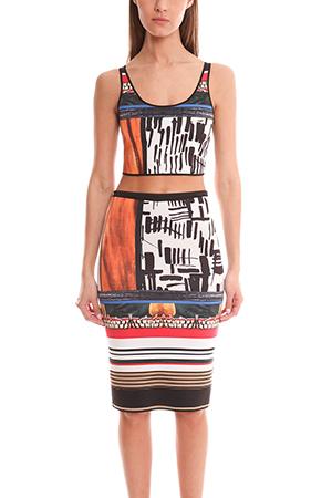 Clover Canyon Imperial Markings Reversible Crop Top