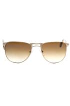 Persol Gold Crystal Brown Sunglasses