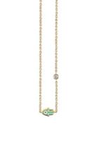 Sydney Evan Turquoise Mini Enamel Hamsa Necklace With Bezel-set Diamond