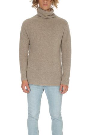 Side Slope Cashmere Turtleneck