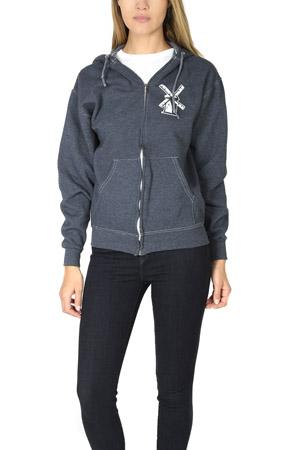 Blue&cream Japanese Windmill Hoody