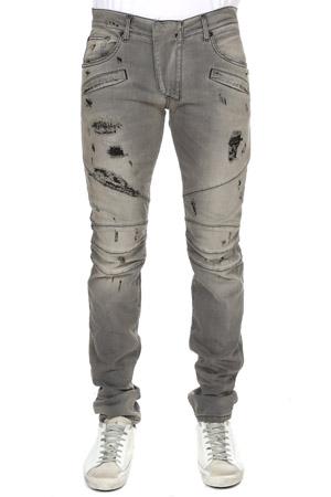 Pierre Balmain Slim-fit Moto Jean