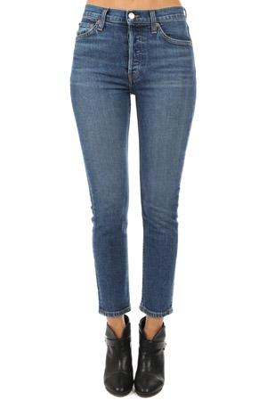 Re/done Originals Stretch High Rise Ankle Crop