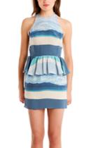 Charlotte Ronson Peplum Mini Dress