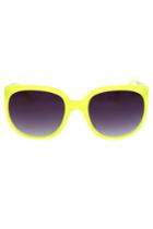 Linda Farrow X Matthew Williamson Neon Cat Eye Sunglasses