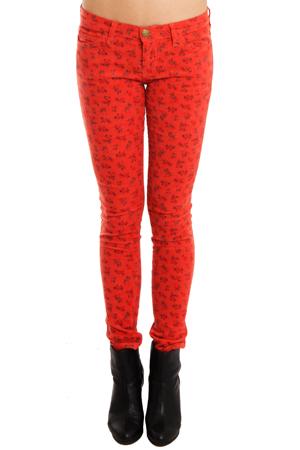 Current/elliott Ankle Skinny Jean In Poppy Ditsy