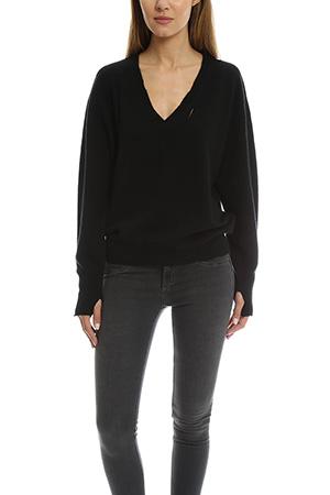 Rta Chris Cashmere V Neck Sweater