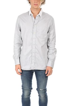 Blue&cream Key Collar Button Down