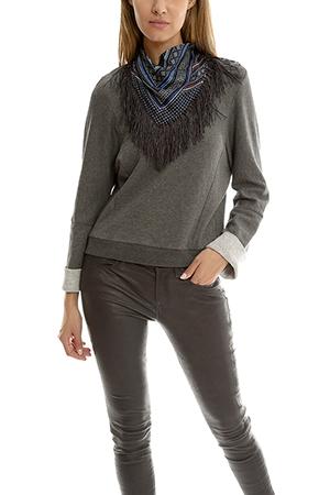 10 Crosby Derek Lam Derek Lam 10 Crosby  Sweatshirt With Detachable Scarf