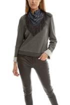 10 Crosby Derek Lam Derek Lam 10 Crosby  Sweatshirt With Detachable Scarf