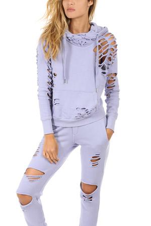 Nsf X Blue&cream Lisse Destroyed Hoody