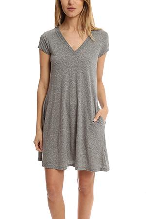 Current/elliott V Neck Trapeze Dress