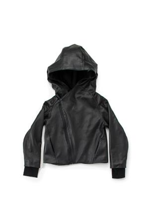 Nununu Hooded Leather Jacket