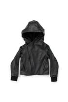 Nununu Hooded Leather Jacket