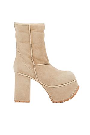 R13 Shearling Platform Boot