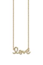 Sydney Evan Small Love Necklace Yellow Gold
