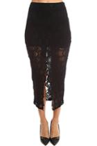 Nightcap Victorian Lace Midi Skirt
