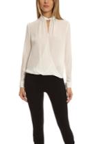 L'agence Kendra Knot Coll Blouse