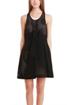 3.1 Phillip Lim Polka Dot Panels Gathered Front Dress