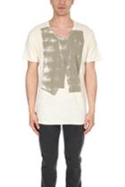 Blue & Cream Rogan Paint Roll T Shirt