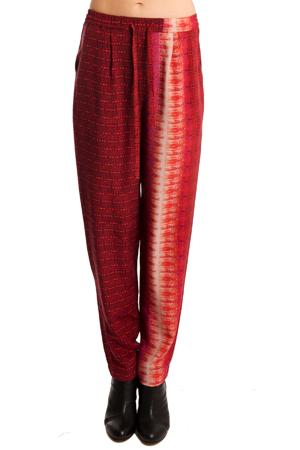 Charlotte Ronson Printed Drawstring Pants