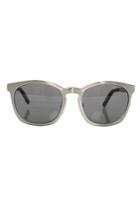 Linda Farrow X Alexander Wang Alexander Wang C2 Silver Round Sunglasses