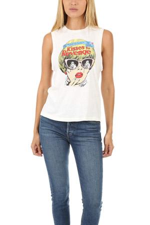 Re/done Kisses For Revenge Muscle Tank